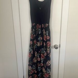 Floral Navy Maxi Dress